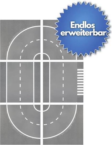 Produktbild Open Bricks Unterbaubare Strassenplatte T-Kreuzung 32x32