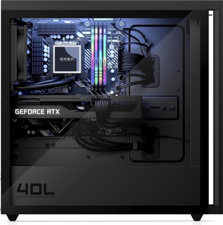 Produktbild HP Omen 40L GT21-0430nz RTX 3060 Ti (AMD Ryzen 5 5600G, 16 GB, 1000 GB, GeForce RTX 3060 Ti)