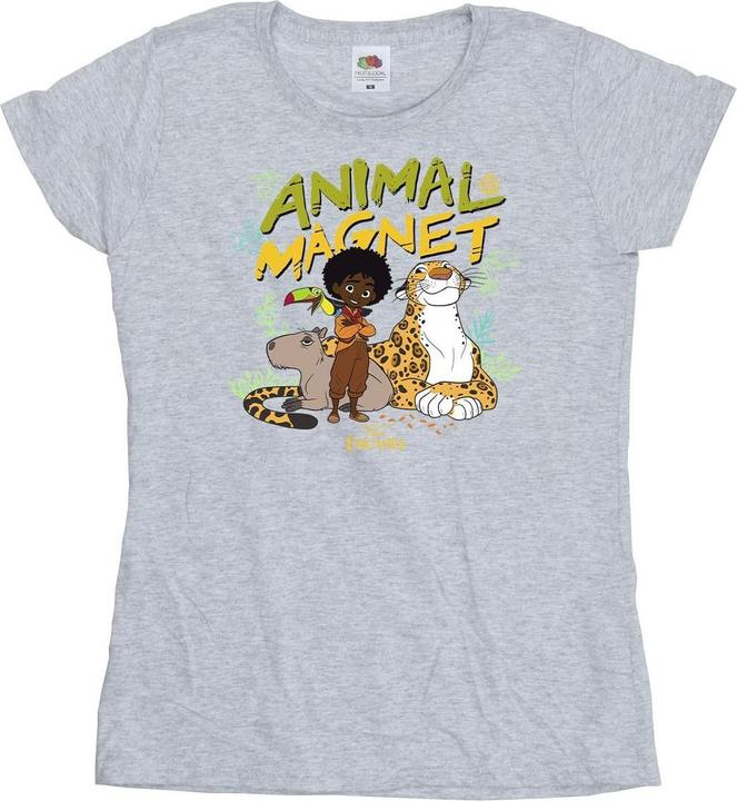 Actual product image Disney Womens/Ladies Encanto Animal Magnet Cotton T-Shirt (L)