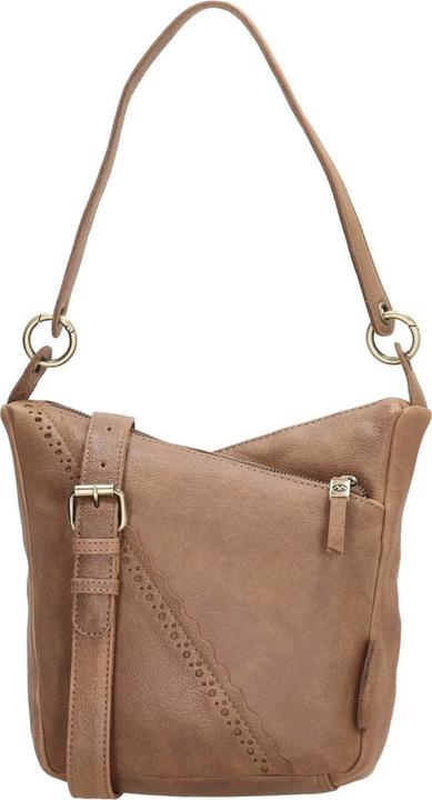 Hide & Stitches Marrakech Umhängetasche - Taupe - 100% Leder