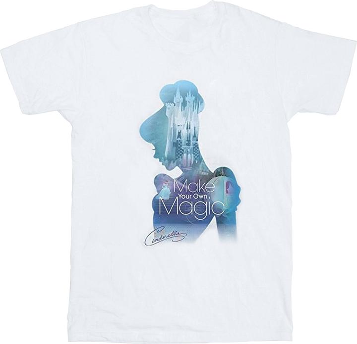 Immagine prodotto Cinderella Girls Make Your Own Magic Silhouette Maglietta in cotone (116)