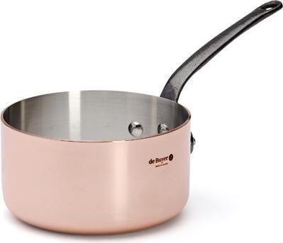 Actual product image de Buyer Inocuivre casserole with cast iron handle (14 cm, Pot, Stainless steel, Copper)