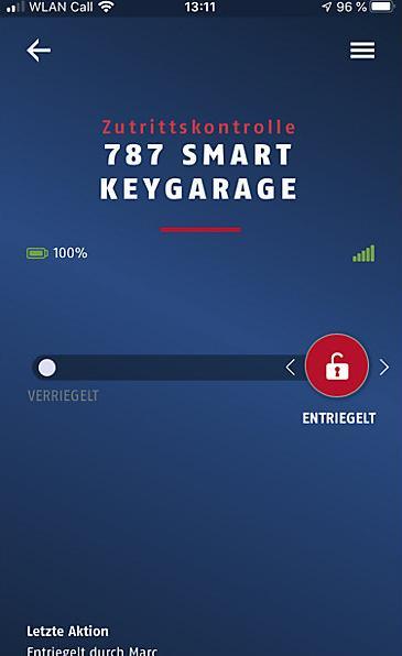 Actual product image Abus KeyGarage 787 Smart Bluetooth for wall mounting