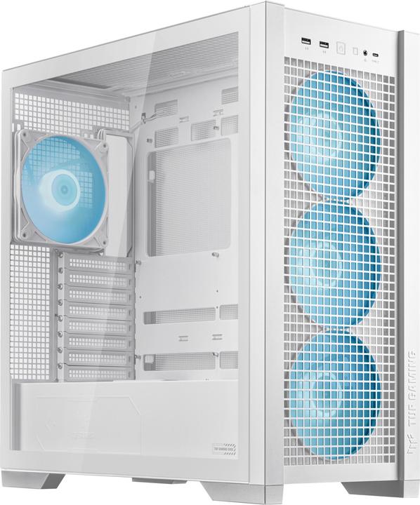 Produktbild ASUS TUF Gaming GT302 TG ARGB White (ATX, mATX, Mini-ITX)