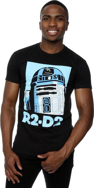 Actual product image Star Wars Mens R2-D2 Poster T-Shirt (XXL)