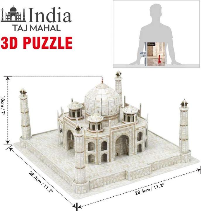 Immagine prodotto Cubicfun CUBIC FUN NATIONAL GEOGRAPHIC 306-DS0981 PUZZLE 3D - TAJ MAHAL (87 pezzi)