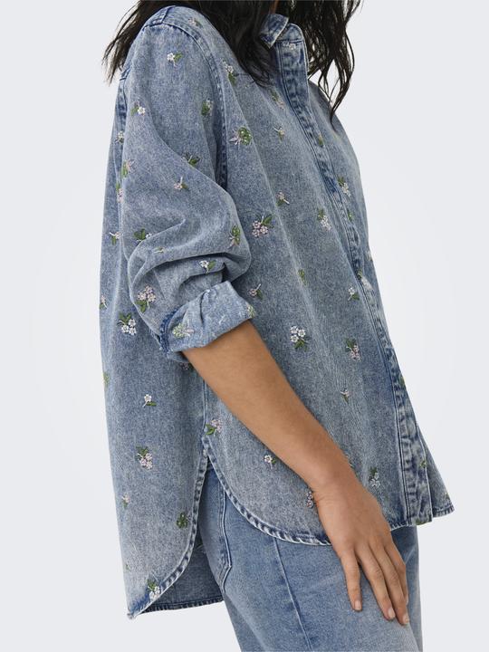 Image du produit Only Onlvera L/S Flower Emb Shirt Dnm Yor (XS)