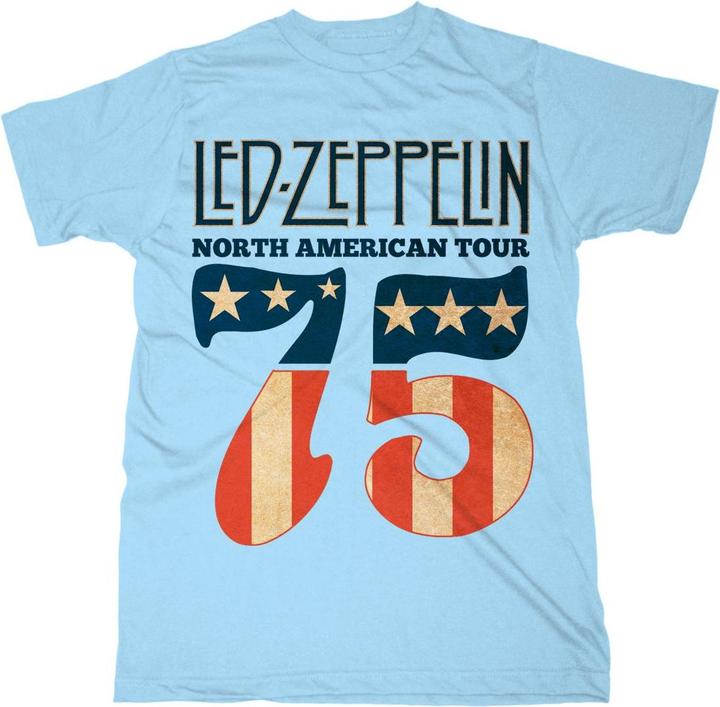 Image du produit Led Zeppelin T-Shirt unisexe adulte 1975 North American Tour (XL)