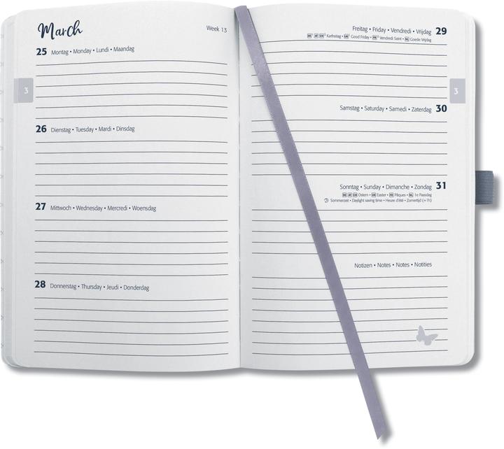 Immagine prodotto Jolie Agenda Feel 2026 J6406 1W/2S light lilac ML A6 (Tedesco)