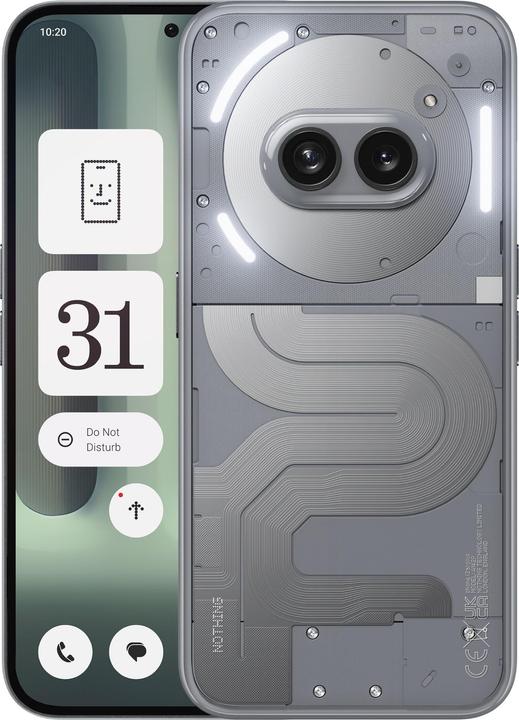 Actual product image Nothing Phone (2a) Plus (256 GB, Grey, 6.70", Dual SIM, 50 Mpx, 5G)