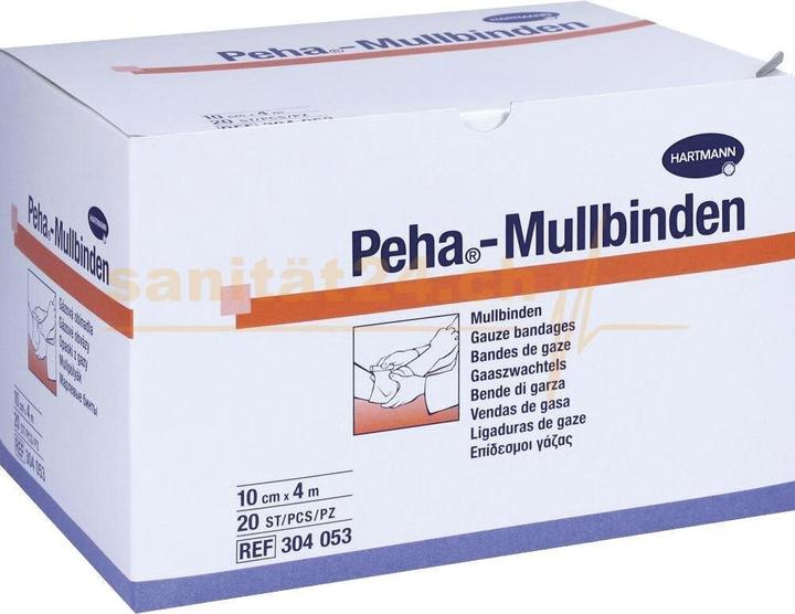 Produktbild Hartmann Peha-Mullbinde 6cmx4m, 20 St BIN