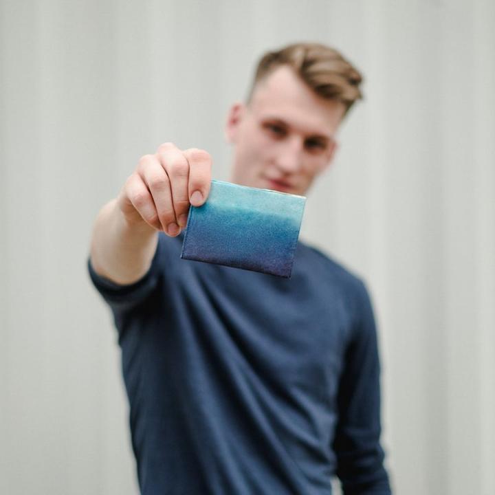 Actual product image Paprcuts RFID Blue Lagoon wallet