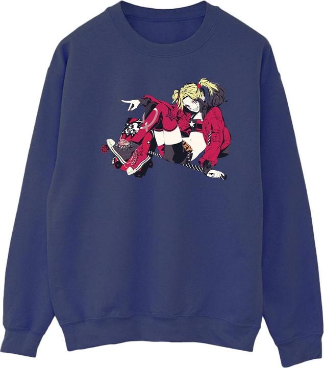 Harley Quinn Rollerskates Baumwolle Sweatshirt