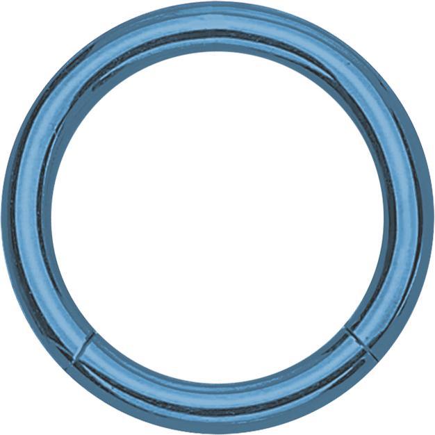 Star Piercing Micro Segmentring klappbar hellblau (ohne Messing, Chirurgenstahl 316L)