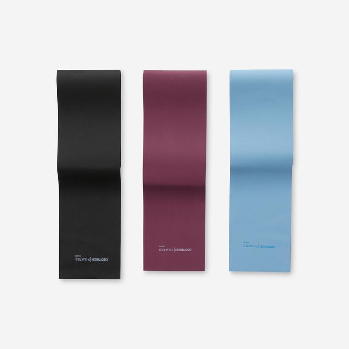 Image du produit Domyos Bande de fitness Bande d'entraînement Pilates Lot de 3 2 kg 3 kg 4 kg (1.90 m)