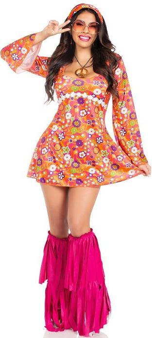 Leg Avenue Anni '70 - Flower Power (S)