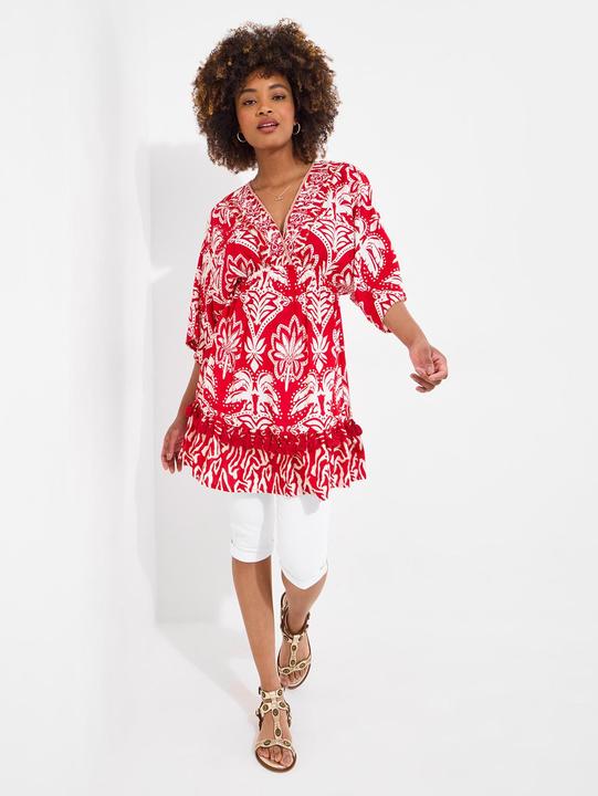 Produktbild Joe Browns Batwing Sleeve Wrap Front Tassel Tunic Dress (42)