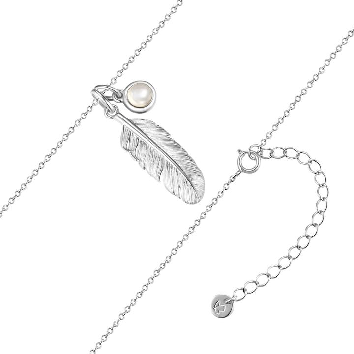 Produktbild Glanzstücke München Damen Kette Feder Sterling Silber - 35042 (Sterling Silber, 40 - 45 cm)