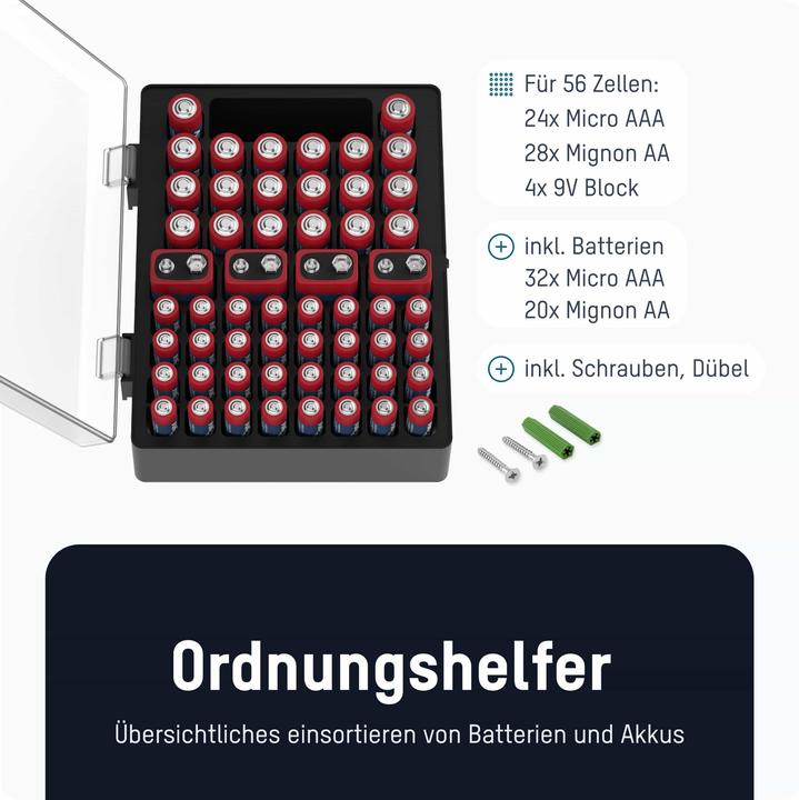 Actual product image Ansmann Alkaline battery Micro AAA / LR03 & Mignon AA / LR6 box of 52 (52 pcs., AA, AAA)