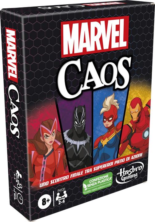 Image du produit Hasbro Gaming Jeu de cartes Marvel Mayhem avec les super-héros Marvel, jeu familial à partir de 8 ans, rapide et (Italien)
