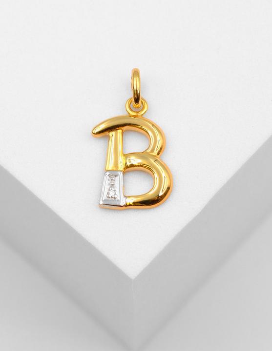 Produktbild Muau Buchstabe (750, Weissgold, 18K Gelbgold)