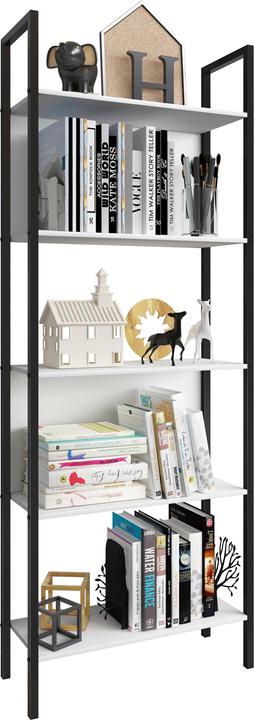 Immagine prodotto VCM Scaffale in metallo per libri Flakos 5-fold (62 x 24 x 165 cm)