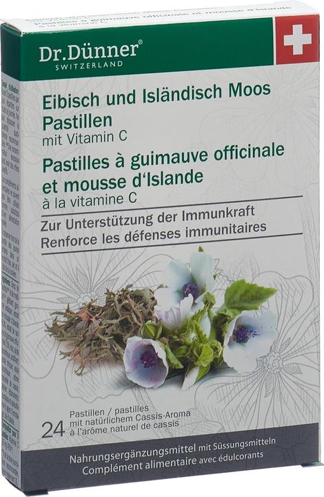 Dr. Dünner Eibisch isländisch Moos Pastillen (24 Stück, Pastillen, 65 g)