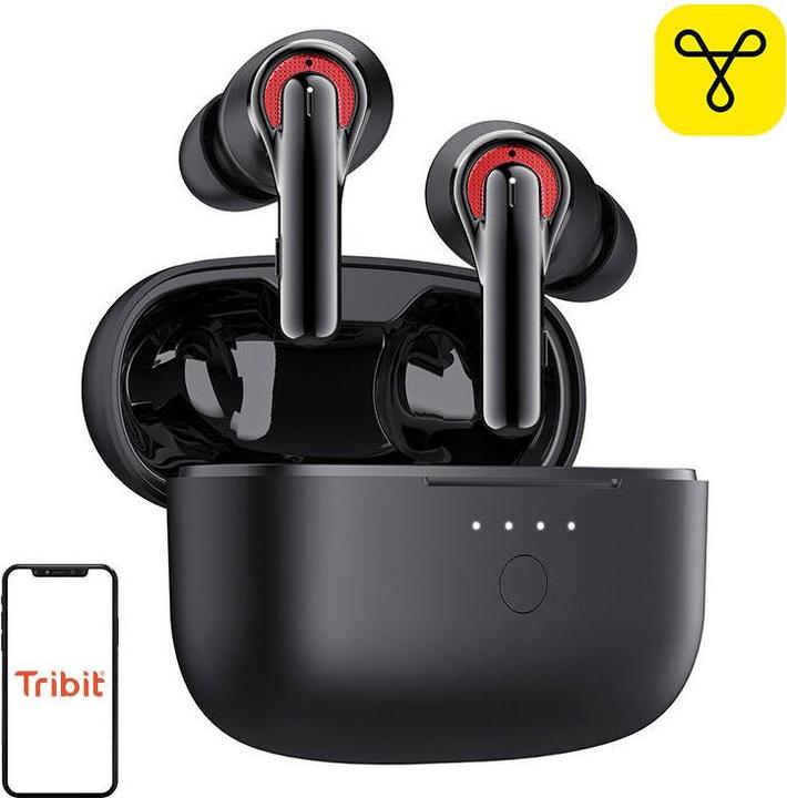 Tribit Flybuds C1 BTH93 (nero) (50 h, Cablato)
