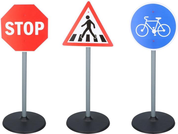 Eddy Toys Traffic signs 3pcs D25x65cm