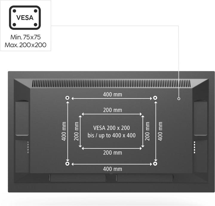 Produktbild Hama TV-Deckenhalterung, schwenkbar, höhenverstellbar, 117 cm (46") bis 20 kg (Dach, 46", 20 kg)