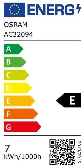 Label énergétique Osram Tube R7s - R7s-78 (R7, 7.30 W, 806 lm, 1 x, E)