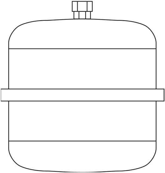 Actual product image Vaillant Solar expansion vessel (Solar connector)