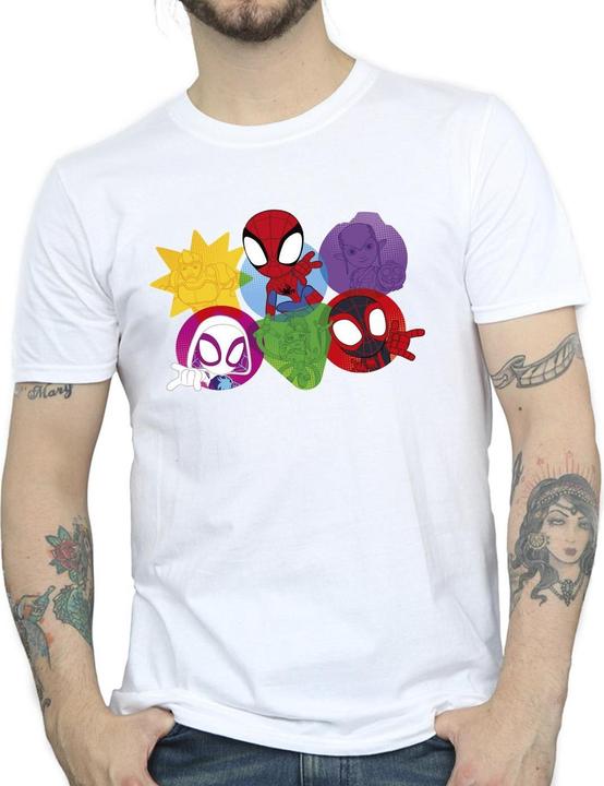 Immagine prodotto Spidey And His Amazing Friends Faces Maglietta Uomo (L)