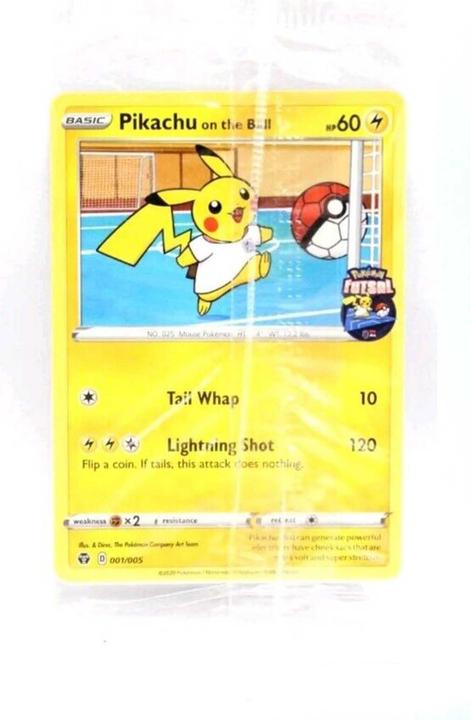 Actual product image Pokémon Pikachu On The Ball 001/005 - Futsal Promo Sealed - TCG (English, Booster Pack)