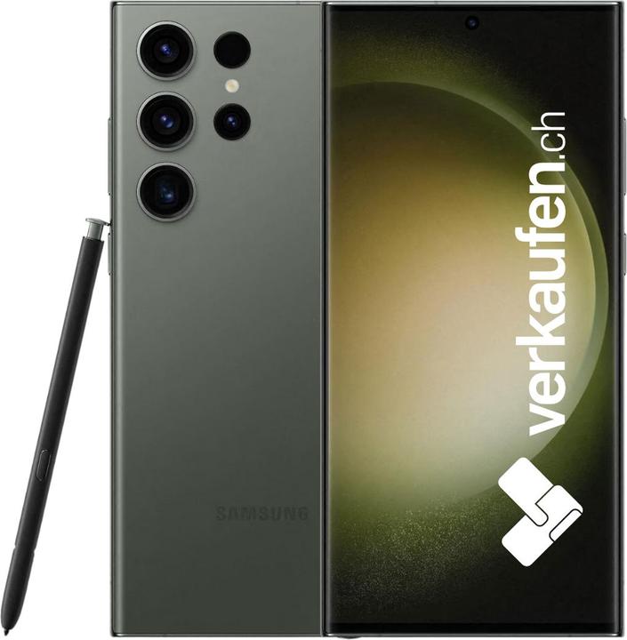 Produktbild verkaufen.ch Galaxy S23 Ultra 5G (512 GB, Grün, 6.80", Dual SIM, A / Wie neu)