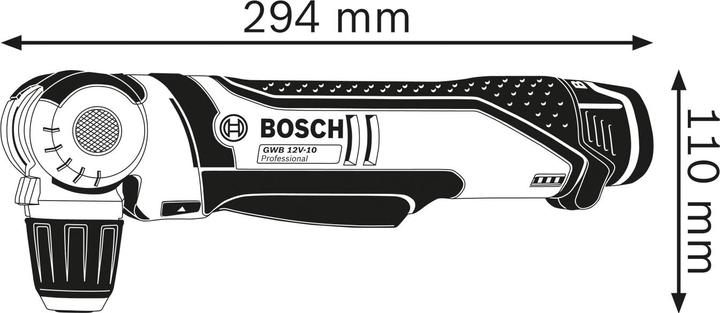 Productafbeelding Bosch Professional GWB 10.8V Li zonder batterij incl. L-Boxx (Oplaadbare batterij)
