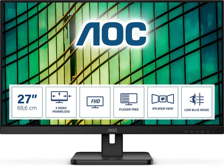Actual product image AOC 27E2QAE (1920 x 1080 pixels, 27")