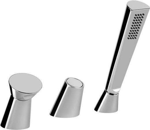 Image du produit Gessi Cono, mitigeur de baignoire trois trous, pour bec de baignoire avec inverseur, flexible de dou