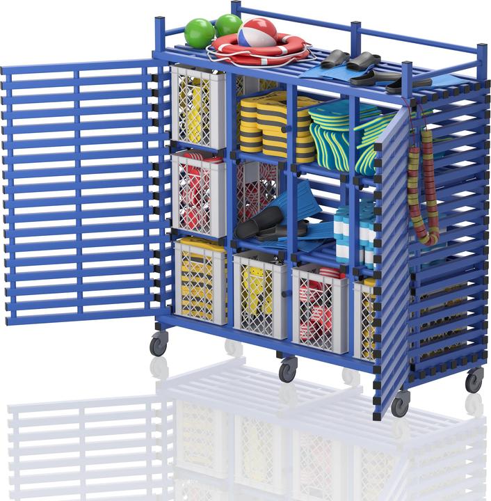 Produktbild Sport-Thieme Regalwagen aus Kunststoff 12 Fächer