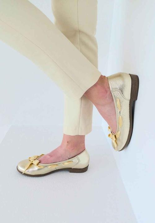 Actual product image Vitaform Ballerinas Damen Weite H Hirschleder (38)