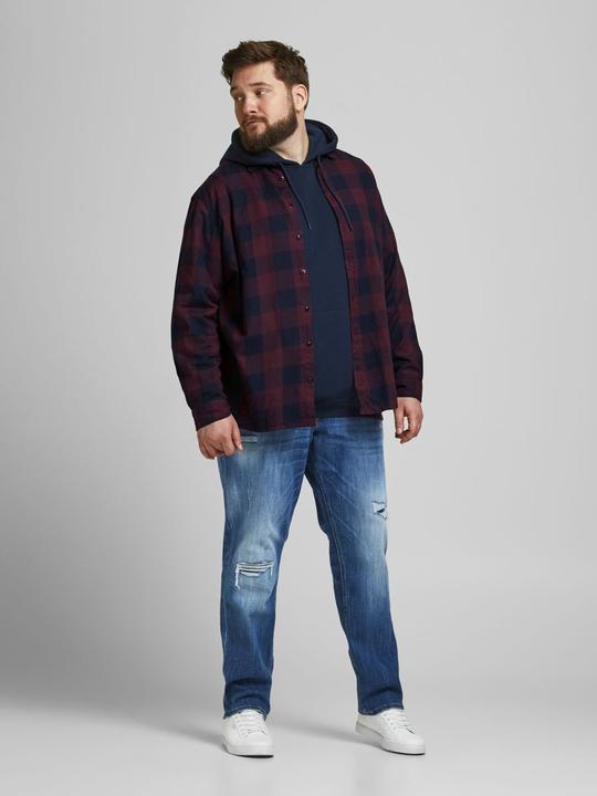 Actual product image Jack & Jones Check plus size shirt (6XL)