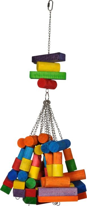 Produktbild Vadigran Bird Toy wood big cubes multi color 76cm