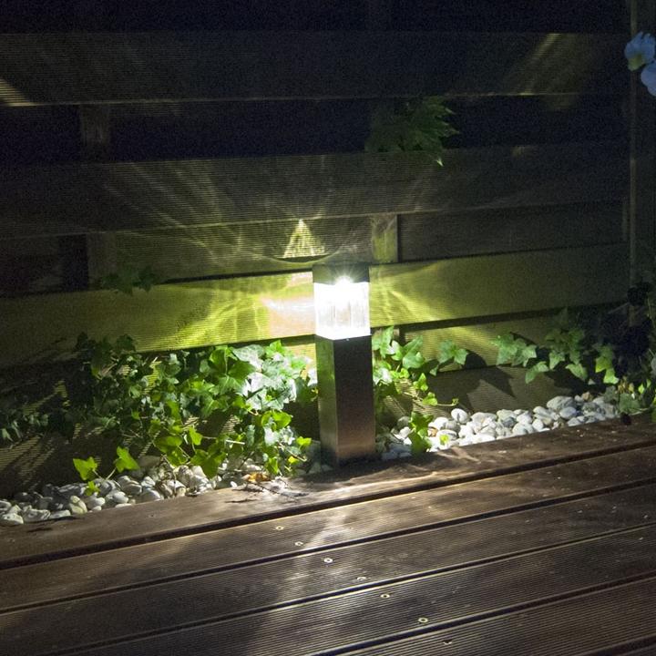 Immagine prodotto EZ Solar Luci solari in acciaio inox - 4 pezzi (8 lm, IP44)