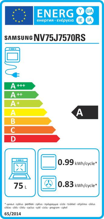 Energie-Label Samsung Backofen 60 cmA