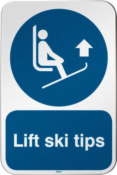 Produktbild Brady ISO Safety Sign - Lift ski