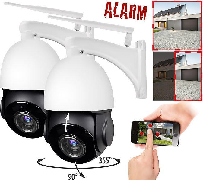 Immagine prodotto 7links Set di 2 telecamere di sorveglianza IP PTZ (2560 x 1440 Pixels)