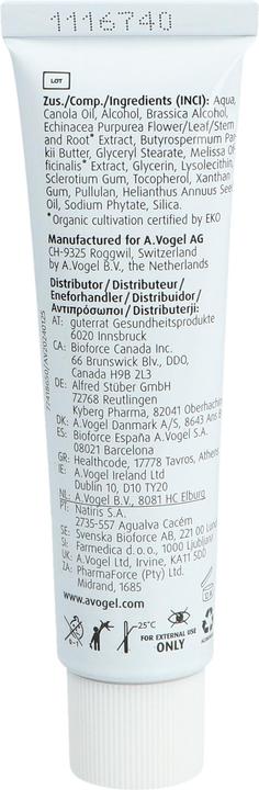 Nährwerte und Zutaten Vogel Echinacea Hautcreme Tb 30g (Körpercreme, 114.69 ml)