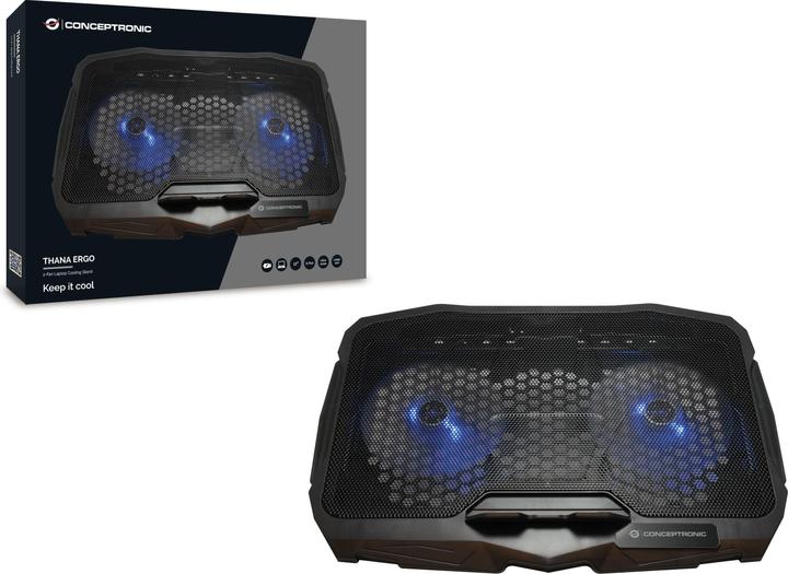 Immagine prodotto Conceptronic THANA07B Pad di raffreddamento per notebook 43,2 cm (17") Nero