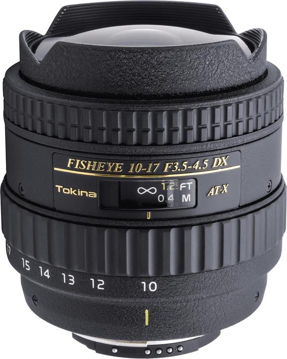 Actual product image Tokina AT-X 107 DX Fish-Eye, 10-17mm, f/3.5 - 4.5, Canon (Canon EF-S, APS-C / DX)