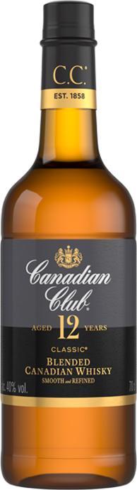 Image du produit Canadian Club CLASSIC 12 Years Old Small Batch Blended Canadian Whisky 40% Vol. 0,7l (Whisky canadien)